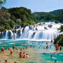 Natural Pool-Skradinski Buk-With Natural Waterfall, Krka National Park, Croatia