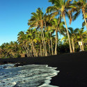 Deep Black Sand, Punaluu Beach, Hawaii