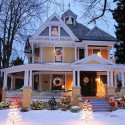 Victorian House Christmas, Pontiac , Illinois , USA