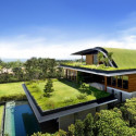 Lush green roof , Sky Garden House , Sentosa Island , Singapore