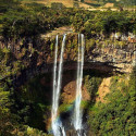 Rainbow and Waterfall, Mauritius