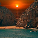 Sunset at Cabo San Lucas Beach , Mexico