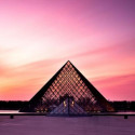 Sunset, Louvre, Paris, France