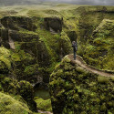Fjaðrárgljúfur canyon, Iceland