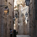 Quiet streets in Dubrovnik, Croatia