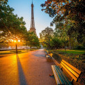 Morning Light in Paris, France