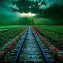 Rail Sunset, Romania