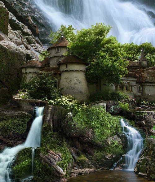 Waterfall Castle, Poland