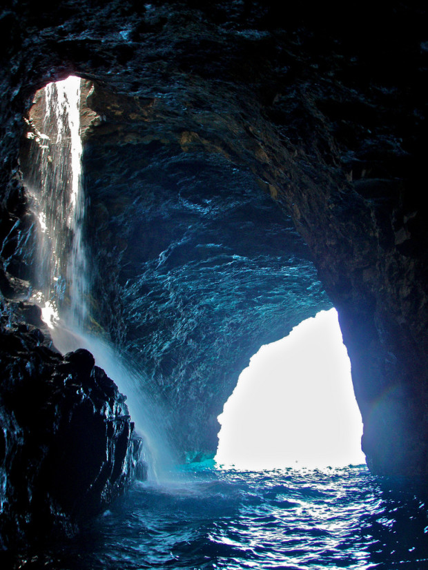 Waterfall Cave, Kauai, USA