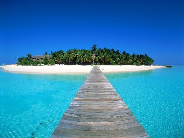 Wonderful view of Maldive Islands