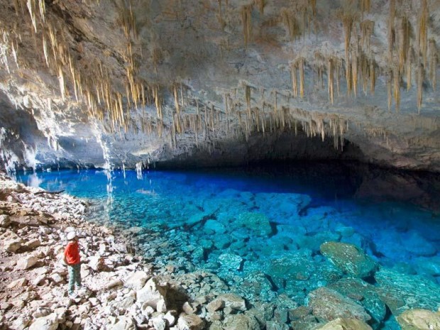 The Blue Lake Cave, Brazil
