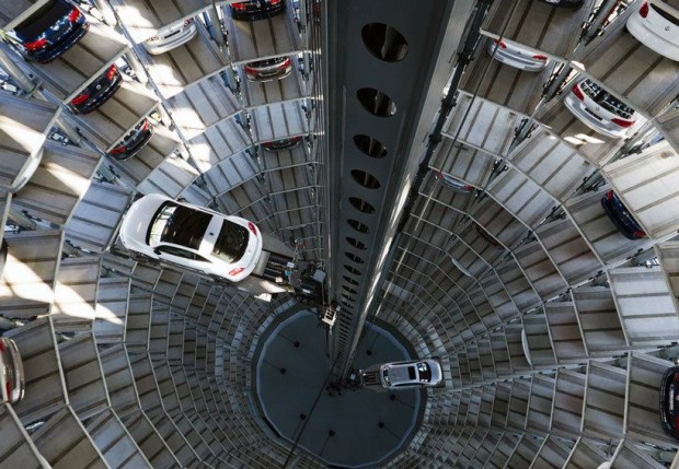 Volkswagen Car Parking Tower -Wolfsburg , Germany 