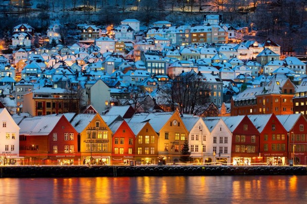 Bryggen In Bergen , Norway