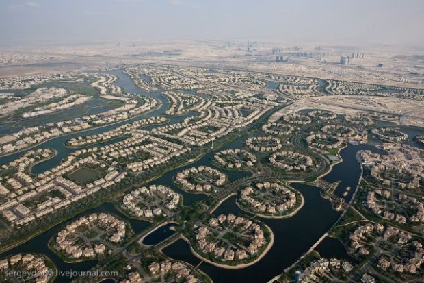 Trip By Plane in the Sky of Dubai, UAE