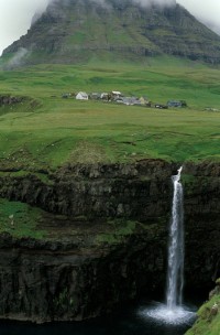 Waterfall, Faroe Islands, Denmark