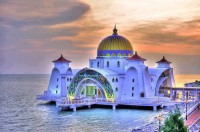 Selat Melaka Mosque in Malaysia