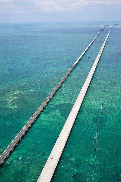 Seven Mile Bridge to Key West , Florida, USA