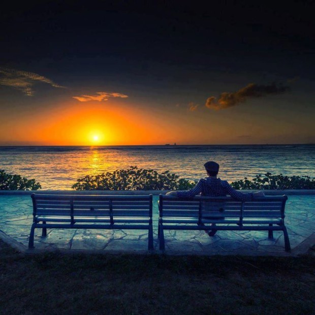 Wonderful Sunset in Hawaii