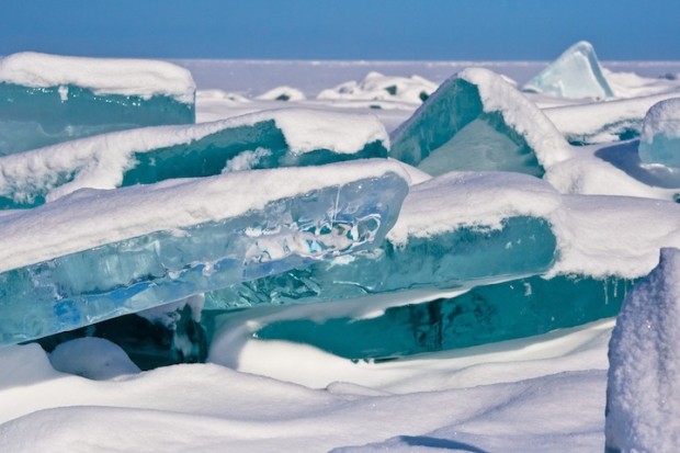 Turquoise Ice, Northern Lake Baikal, Russia