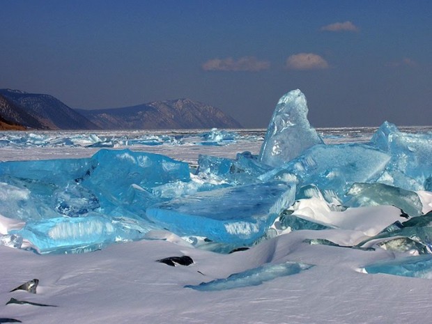 Turquoise Ice, Northern Lake Baikal, Russia