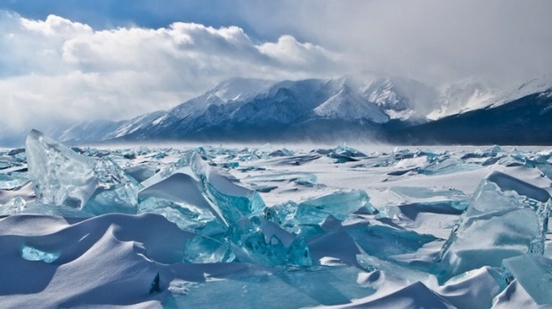 Turquoise Ice, Northern Lake Baikal, Russia