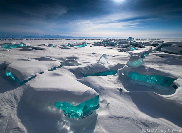 Turquoise Ice, Northern Lake Baikal, Russia