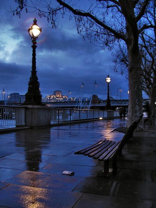 Rainy Night , London , England