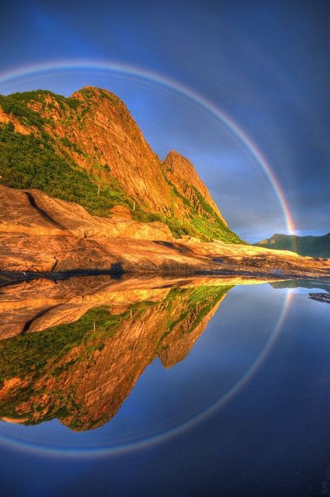 360 Reflected Rainbow, Senja, Troms, Norway