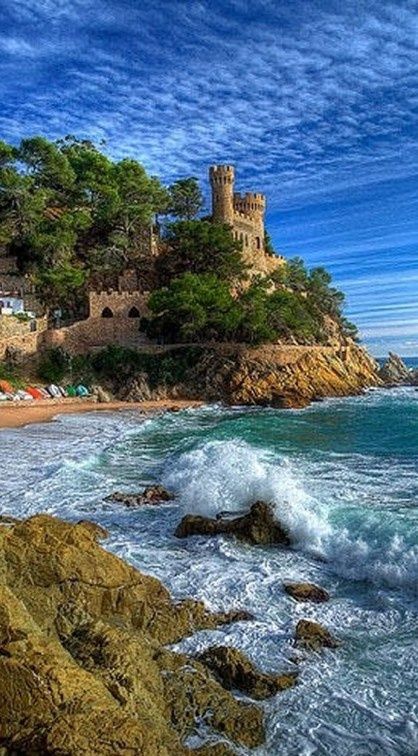 Castle of Sant Joan in Lloret del Mar, Costa Brava, Spain