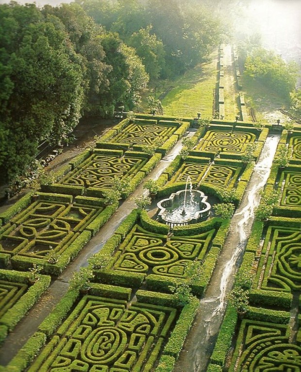 Maze Gardens at Ruspoli Castle Northern Lazio, Italy