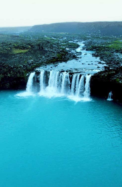 Turquoise Waterfall, Iceland