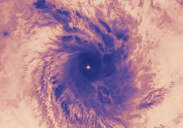 Exciting scenes from space to eye Hurricane Helene is located between Madagascar and the Comoros