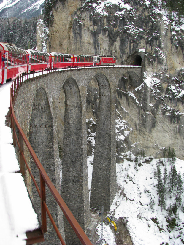 Landwasser Viaduct, Graubünden, Switzerland