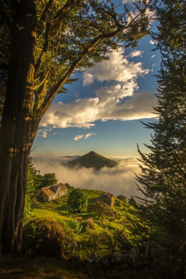Cone in the Cloud, Otago Peninsula, Dunedin, New Zealand
