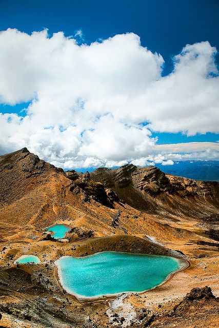 Emerald Lakes Tongariro National Park, New Zealand