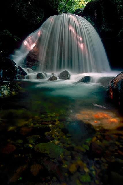 Amazing Mikaduki Falls, Tamura, Fukushima, Japan
