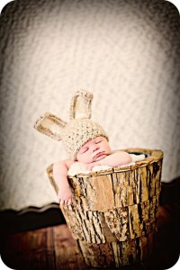 Newborn Baby Photo Prop Bunny Ears Hat