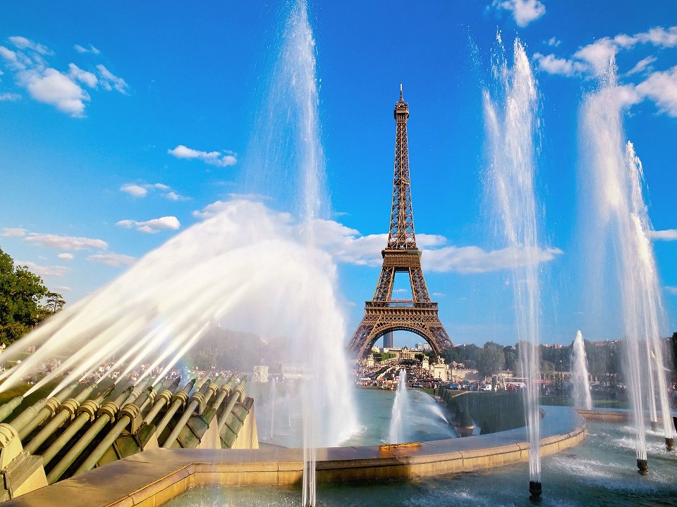 Wonderful Eiffel Tower in Paris, France