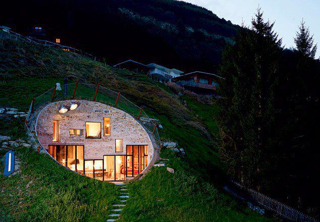 House Inside a Hill , Switzerland
