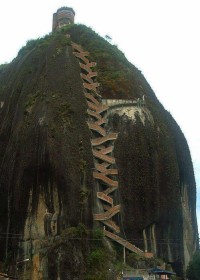 659 stairs to the top , The Guatape Rock in Colombia