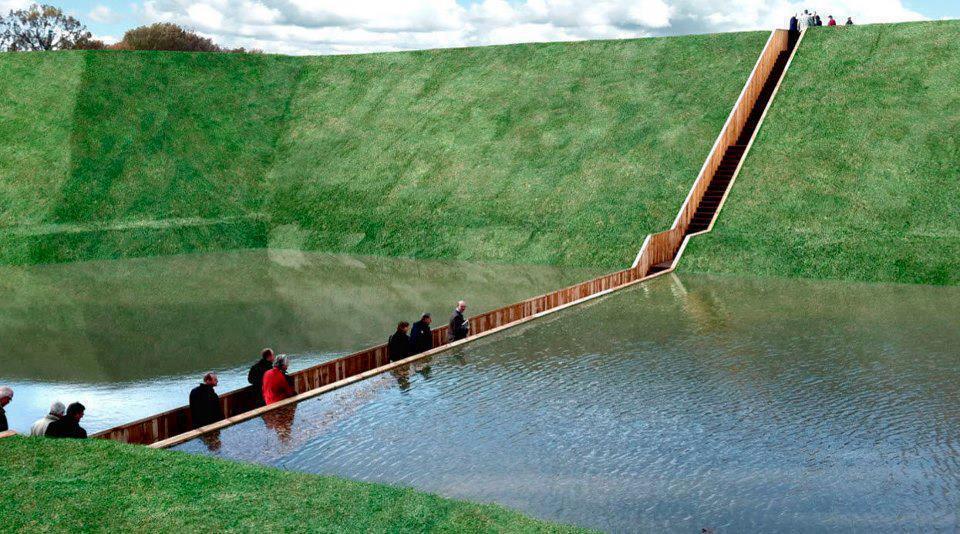 Amazingly Splits Water, Moses Bridge, The Netherlands