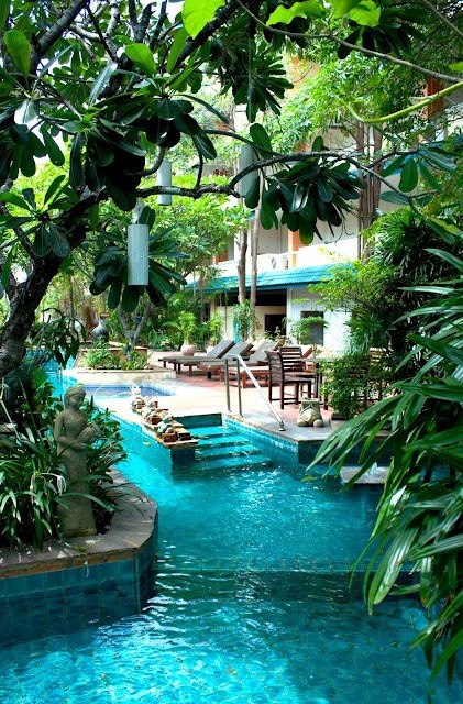 Lazy River in the Backyard, Citin Garden Resort Hotel Pattaya, Thailand