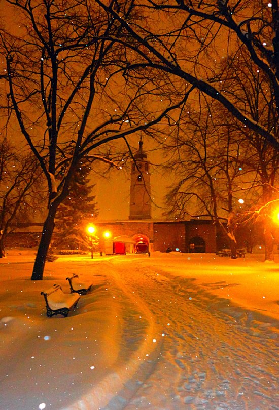 Lovely Snow in Belgrade, Serbia