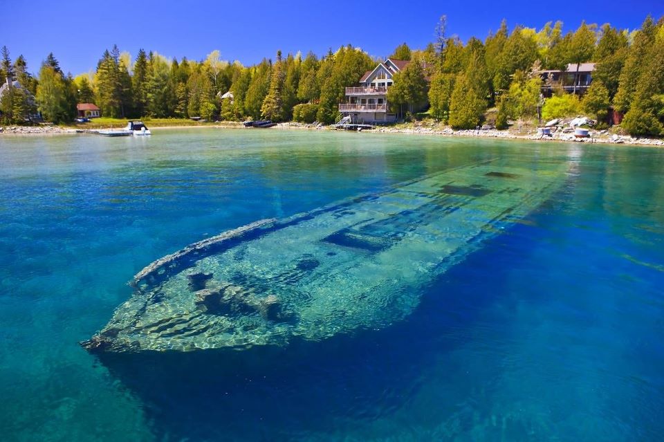 Shipwreck, Lake Huron, USA