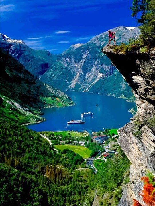 Geiranger fjord , Norway