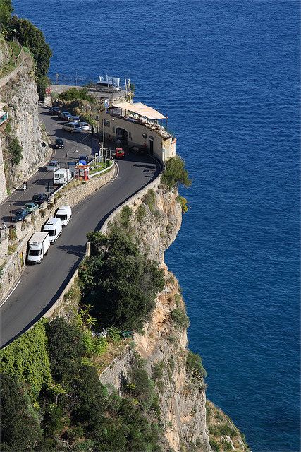 Coffee Shop along The Amalfi Coast Road, Italy