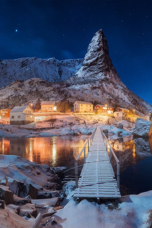 Starry Night, Lofoten Island, Norway