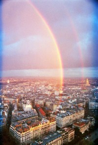 Rainbow Over Paris, France