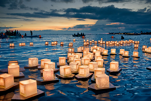 Floating Lantern Festival, Honolulu, Hawaii, USA
