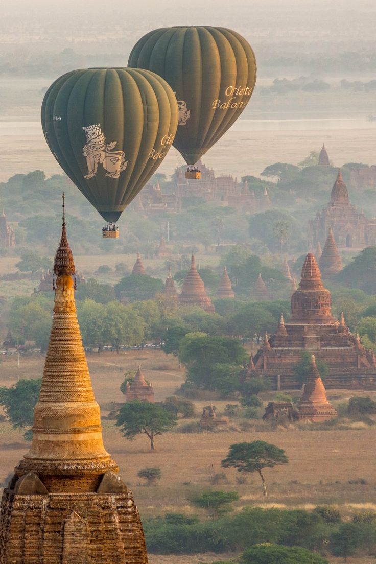 Balloon over Bagan, Myanmar